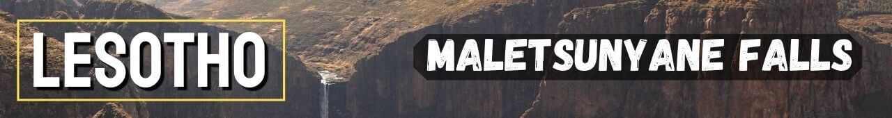Maletsunyane Falls in Lesotho